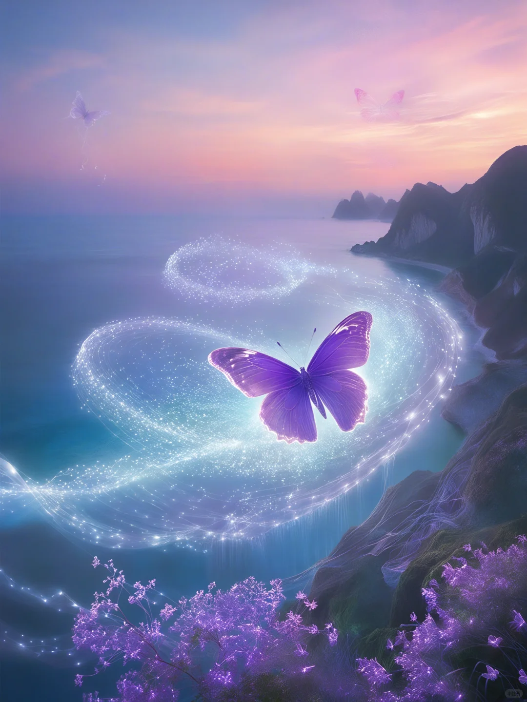 是蝴蝶的梦落在了波光里🦋