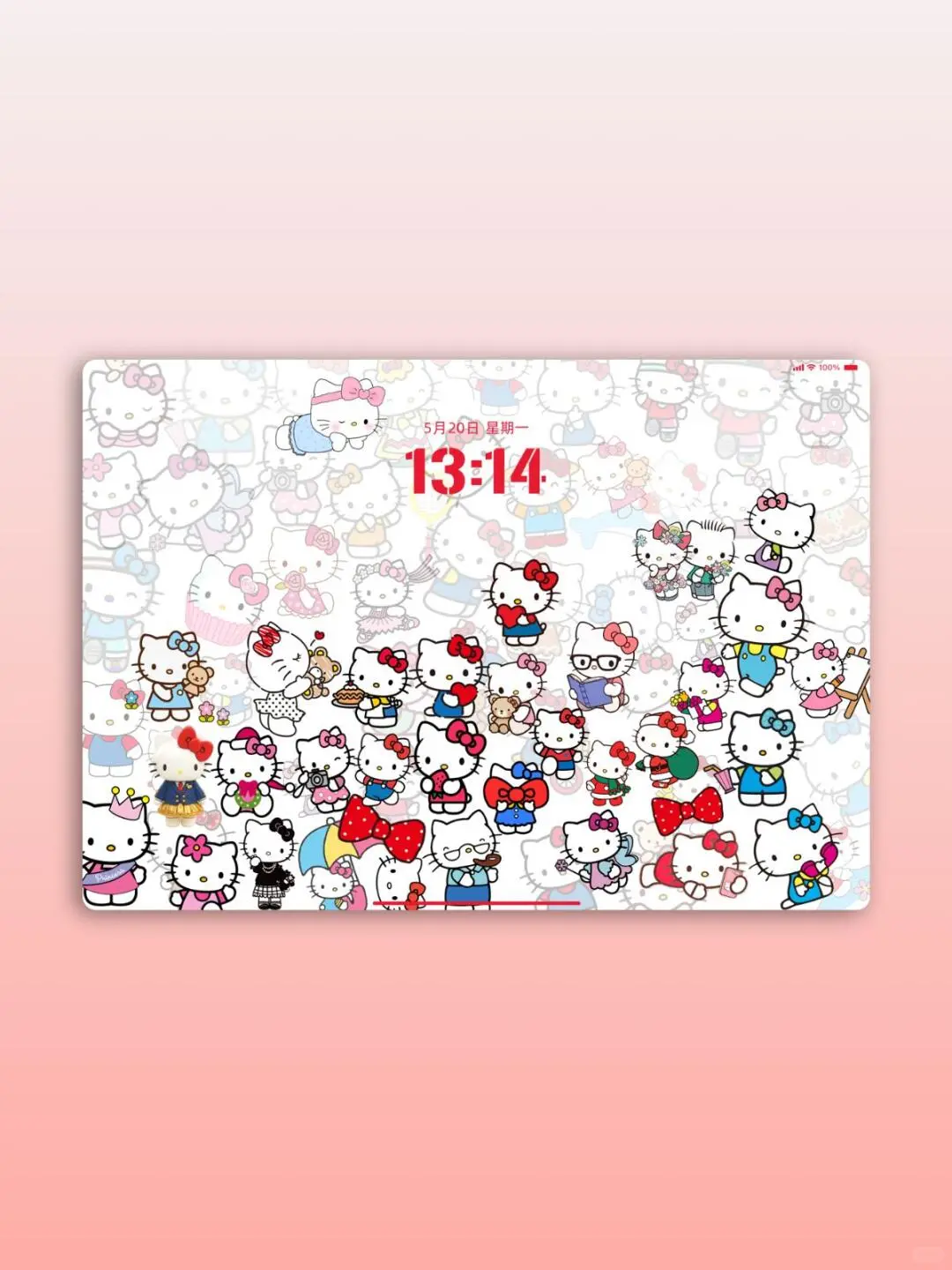 ！满屏的HelloKitty丨丨ipad平板壁纸|||满屏