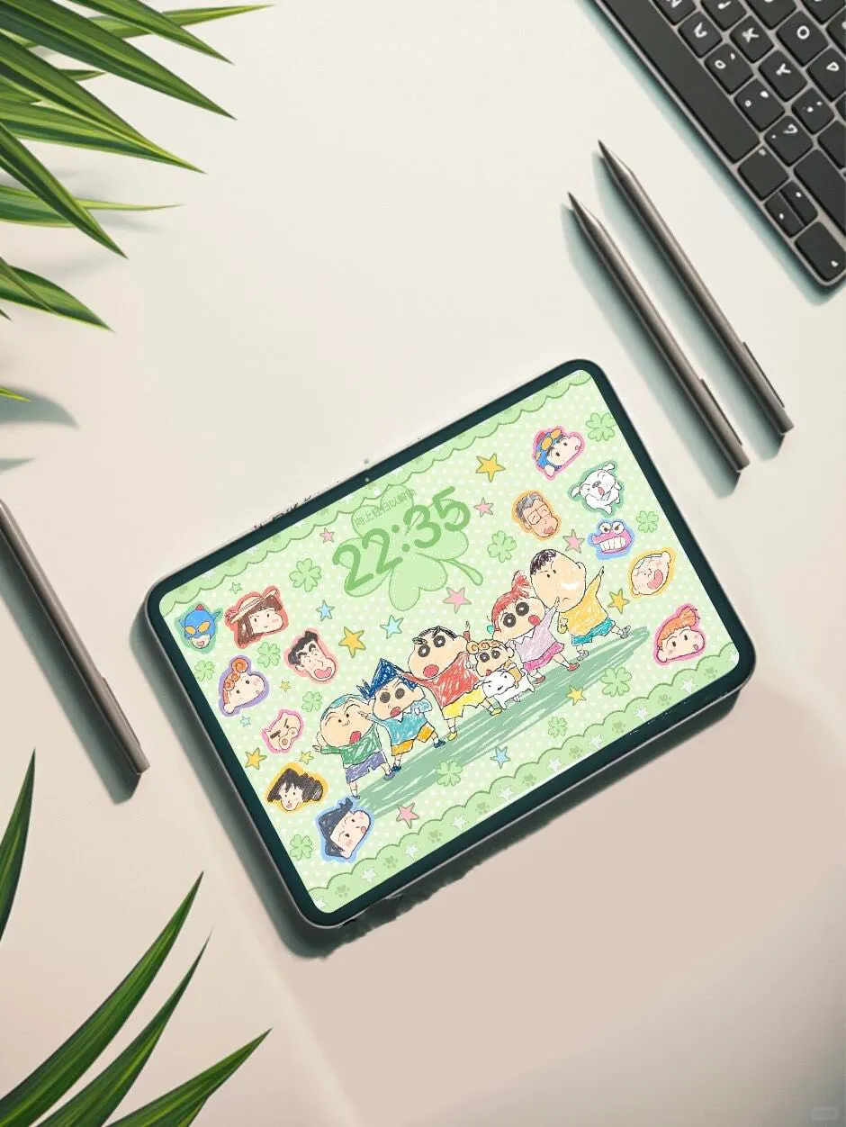 蜡笔小新春日部防卫队四叶草 平板壁纸 🍀