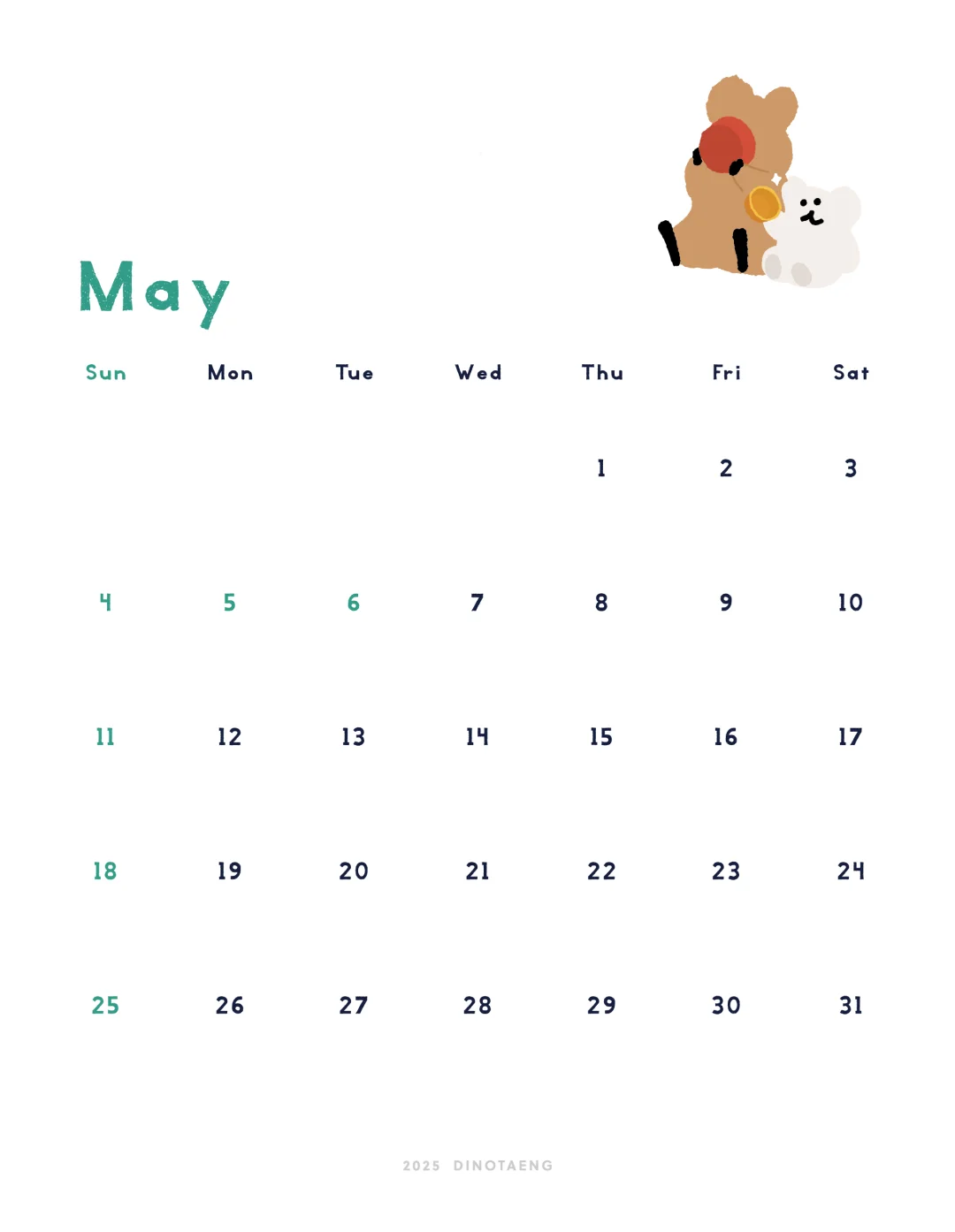 我们就是一家人！[5月电子日历壁纸分享]