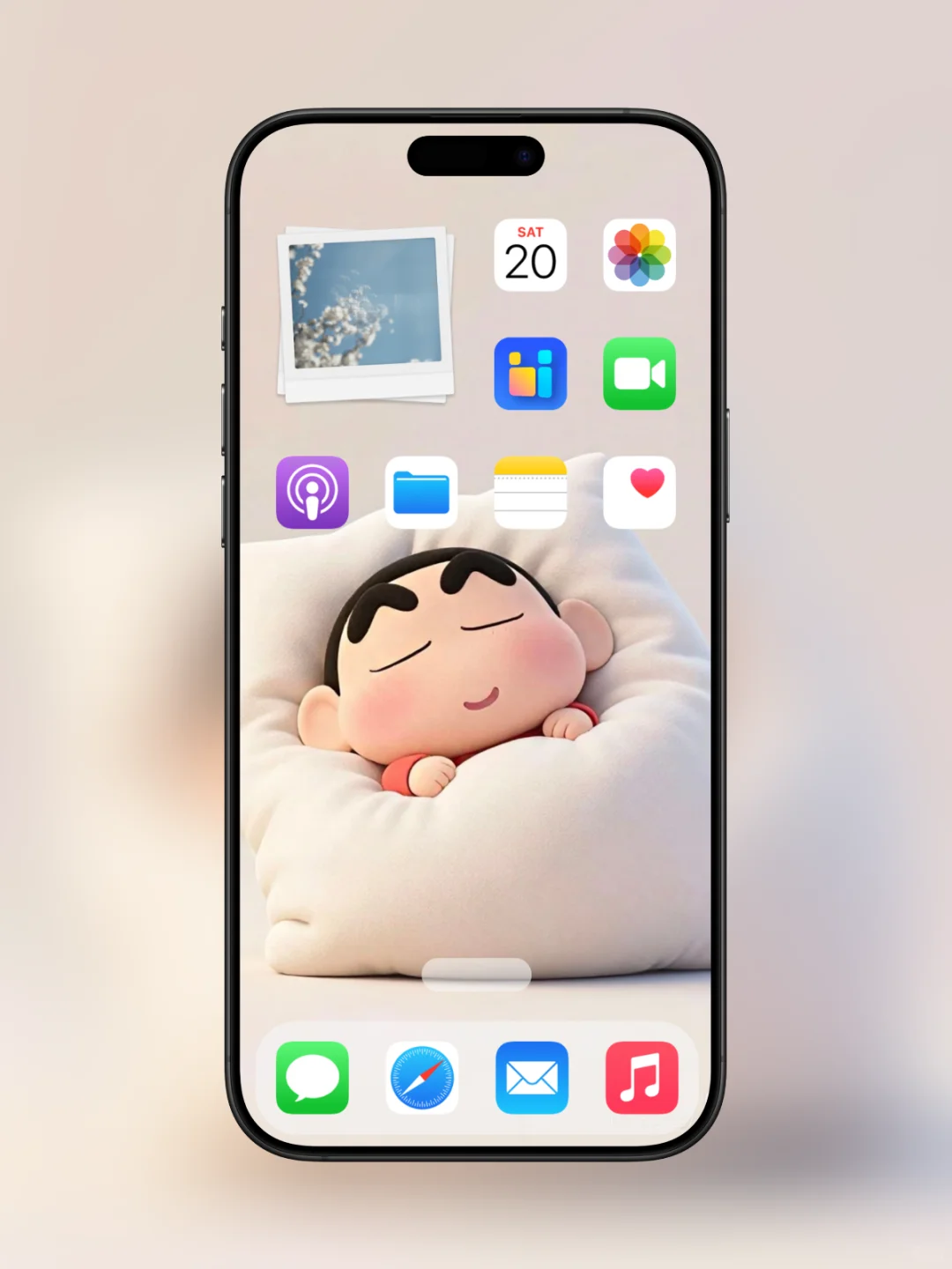 睡觉也这么可爱蜡笔小新壁纸 | 手机壁纸
