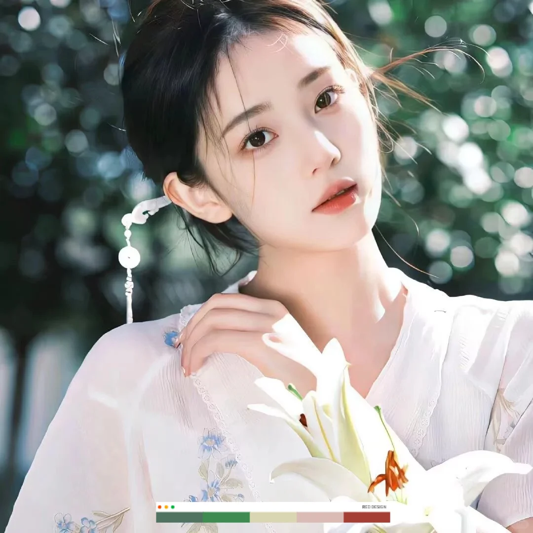 古风真人头像。