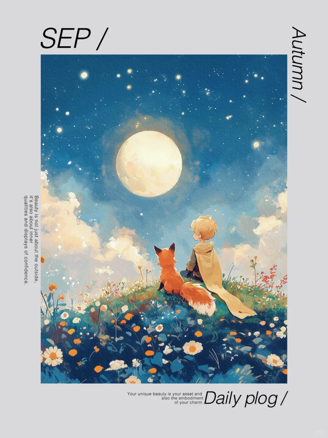 小王子和狐狸伙伴✨｜手机+iPad壁纸｜014