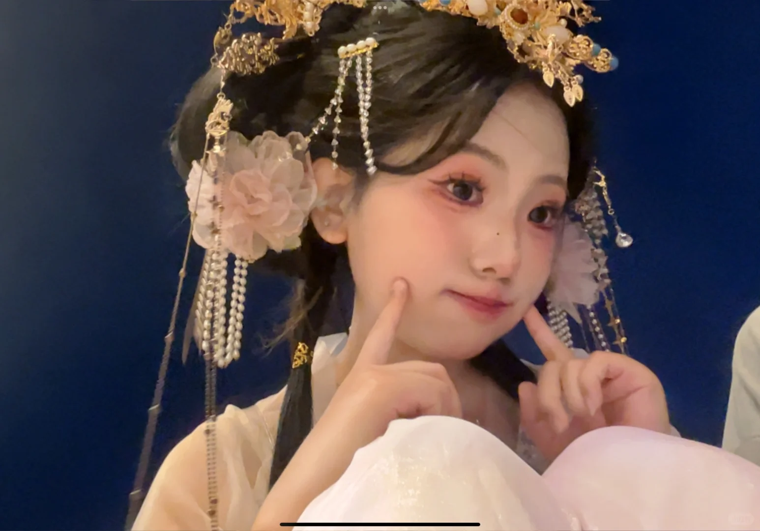 女大学生做汉服模特的第三组妆造！