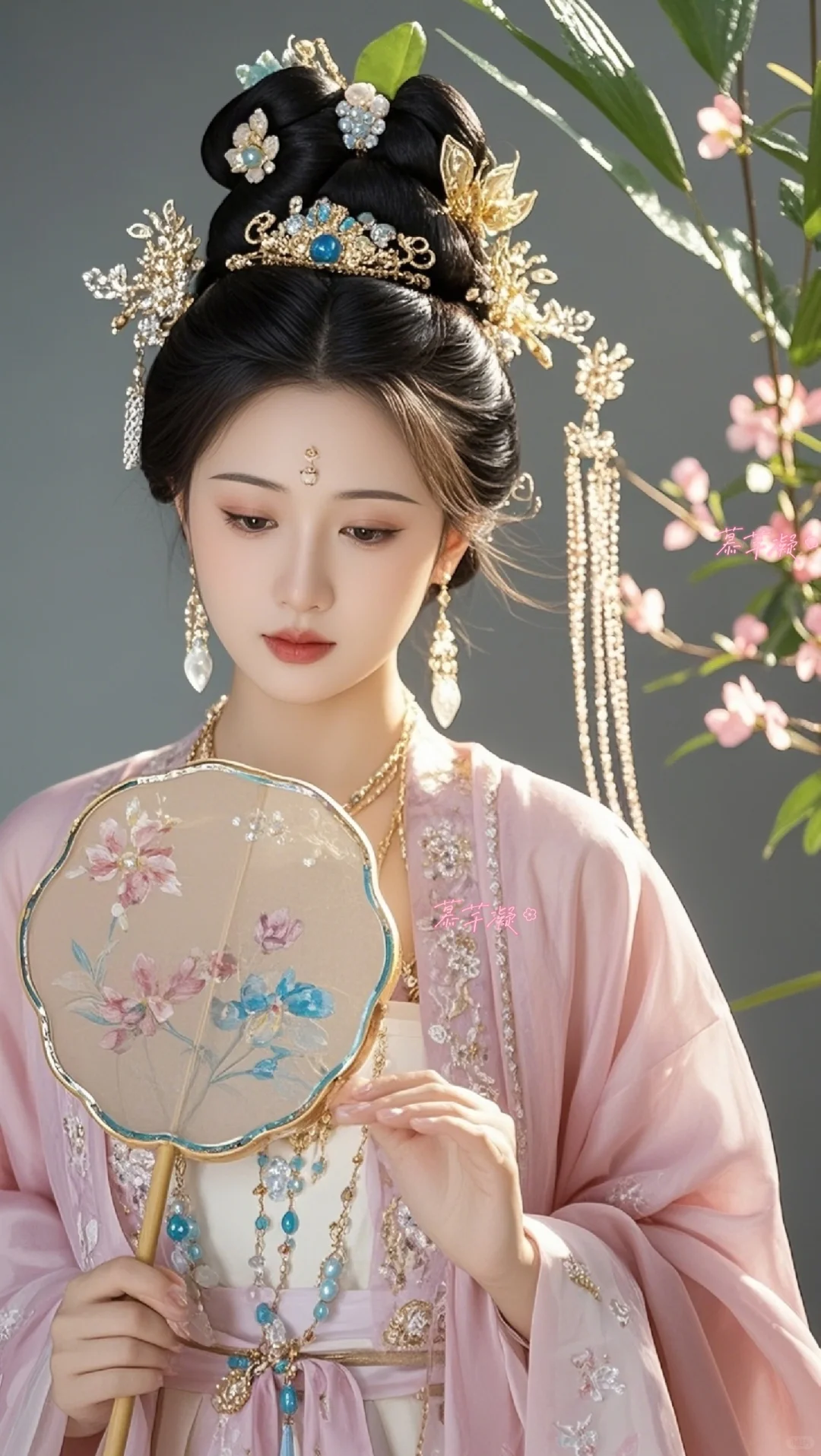 今日份粉色古装美女