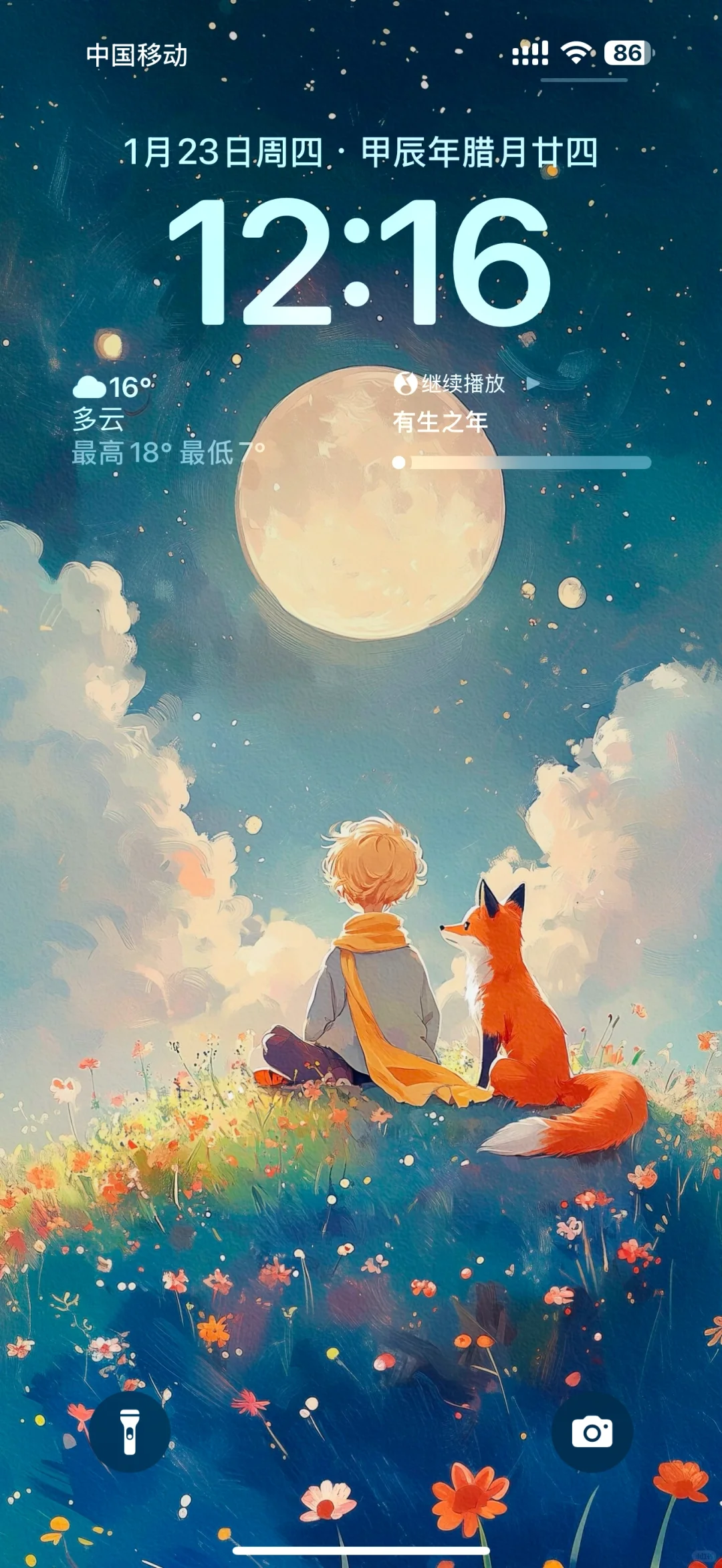小王子和狐狸伙伴✨｜手机+iPad壁纸｜014