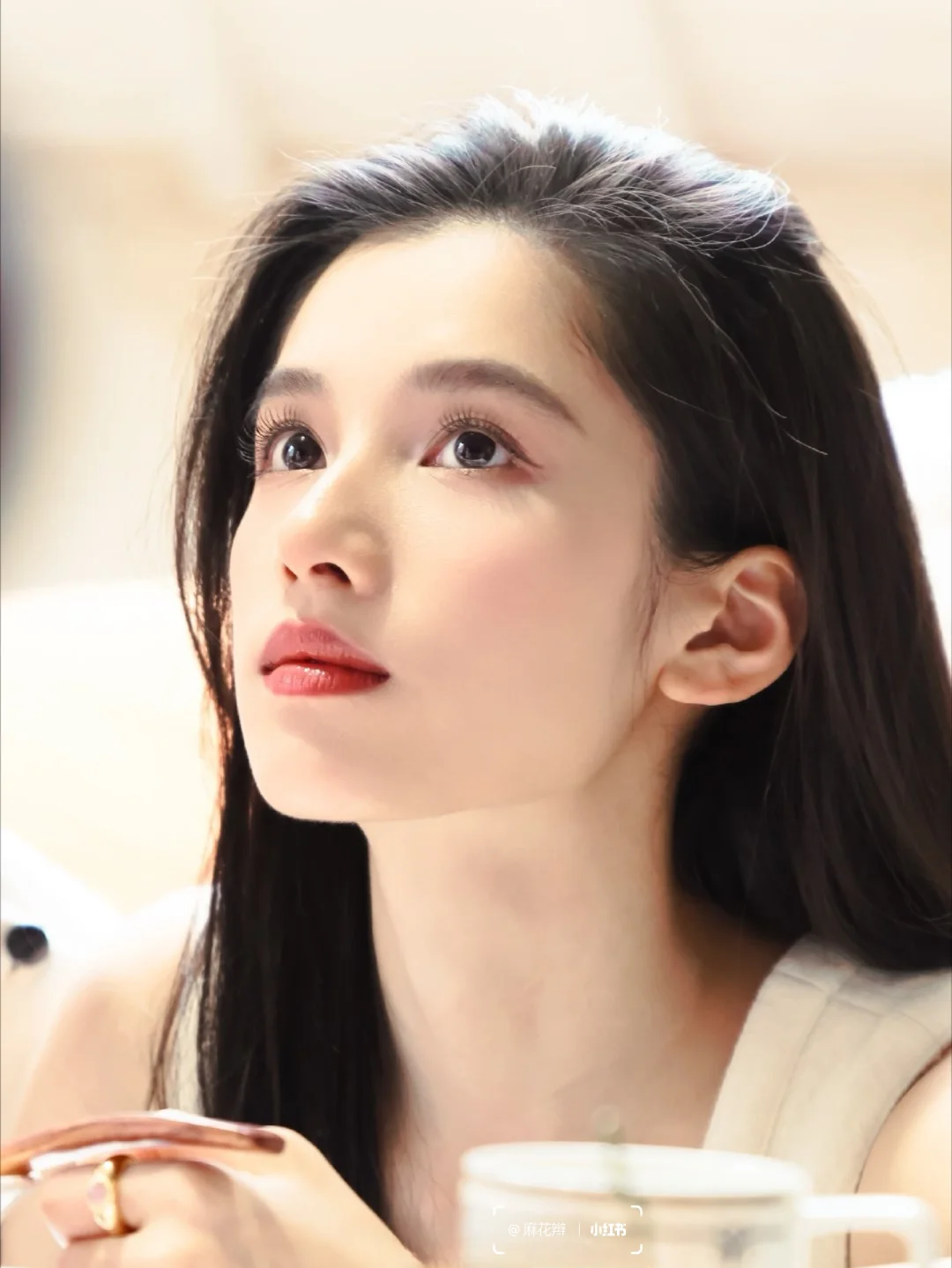 omg张婧仪连这个角度都是美的！