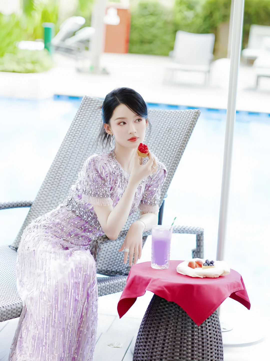 妹妹说紫色很有韵味~