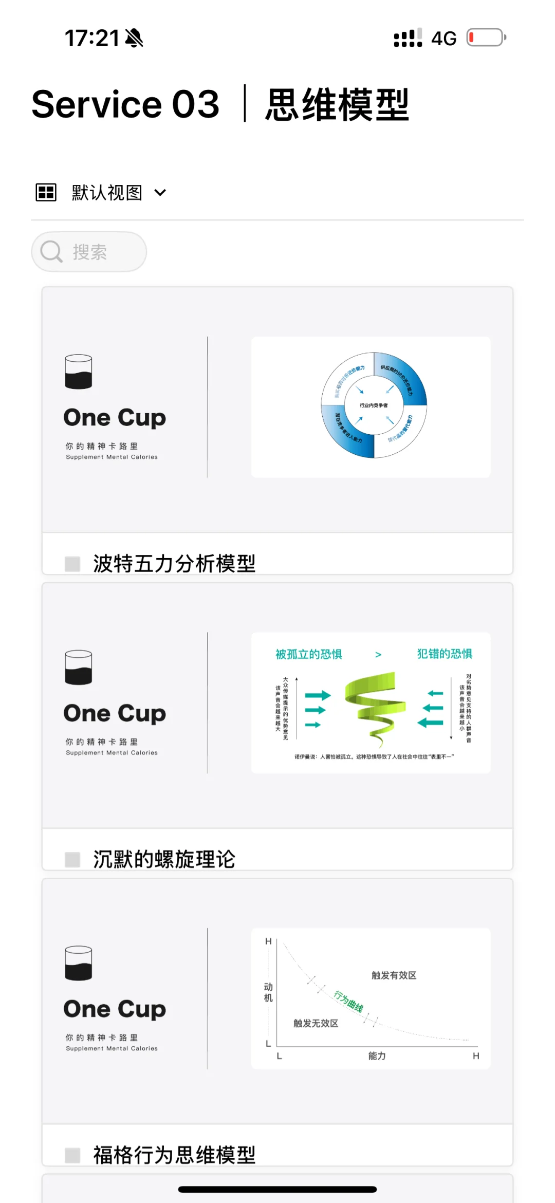 OneCup精神卡路里｜每日一杯精神能量