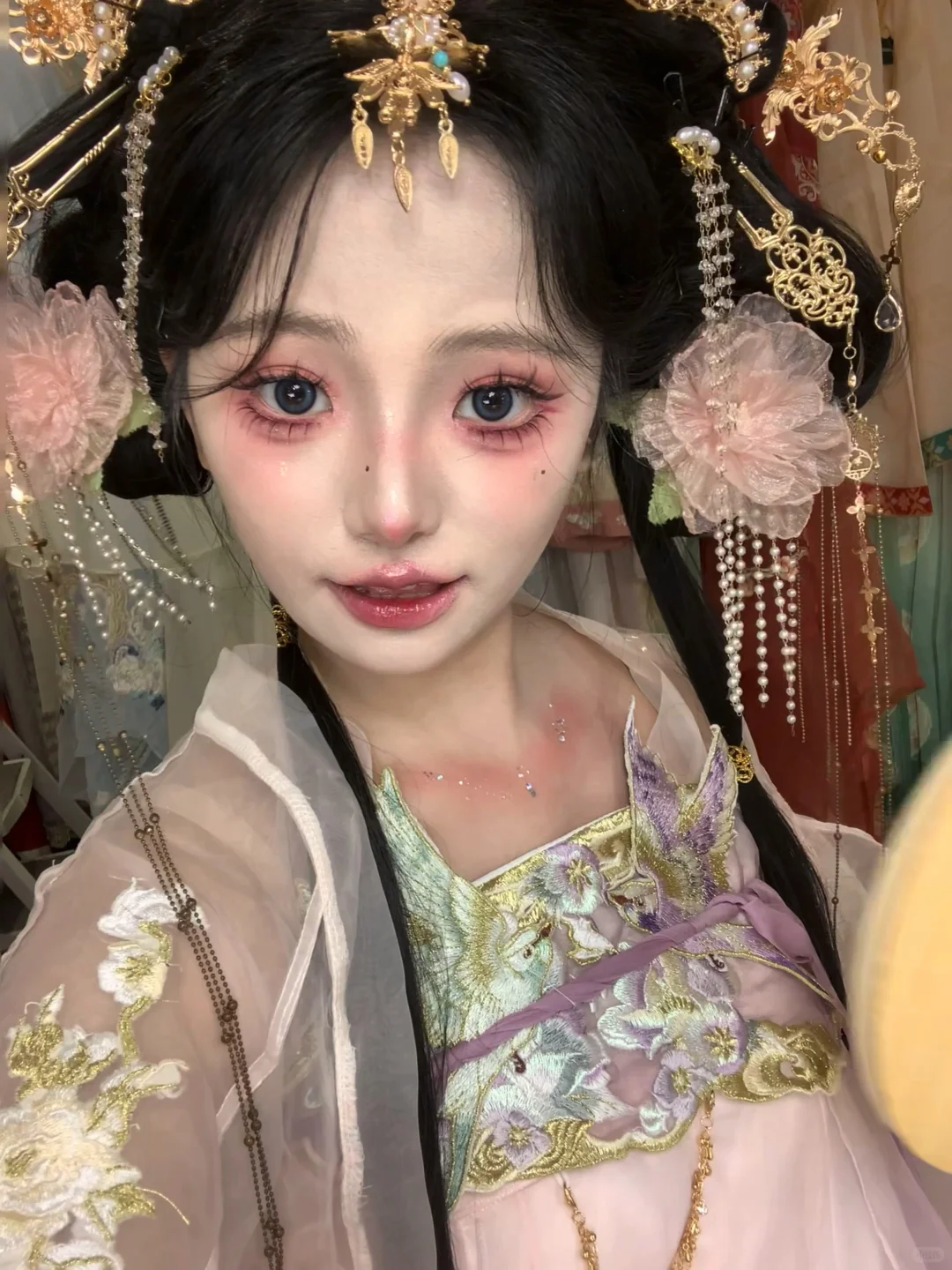 女大学生做汉服模特的第三组妆造！