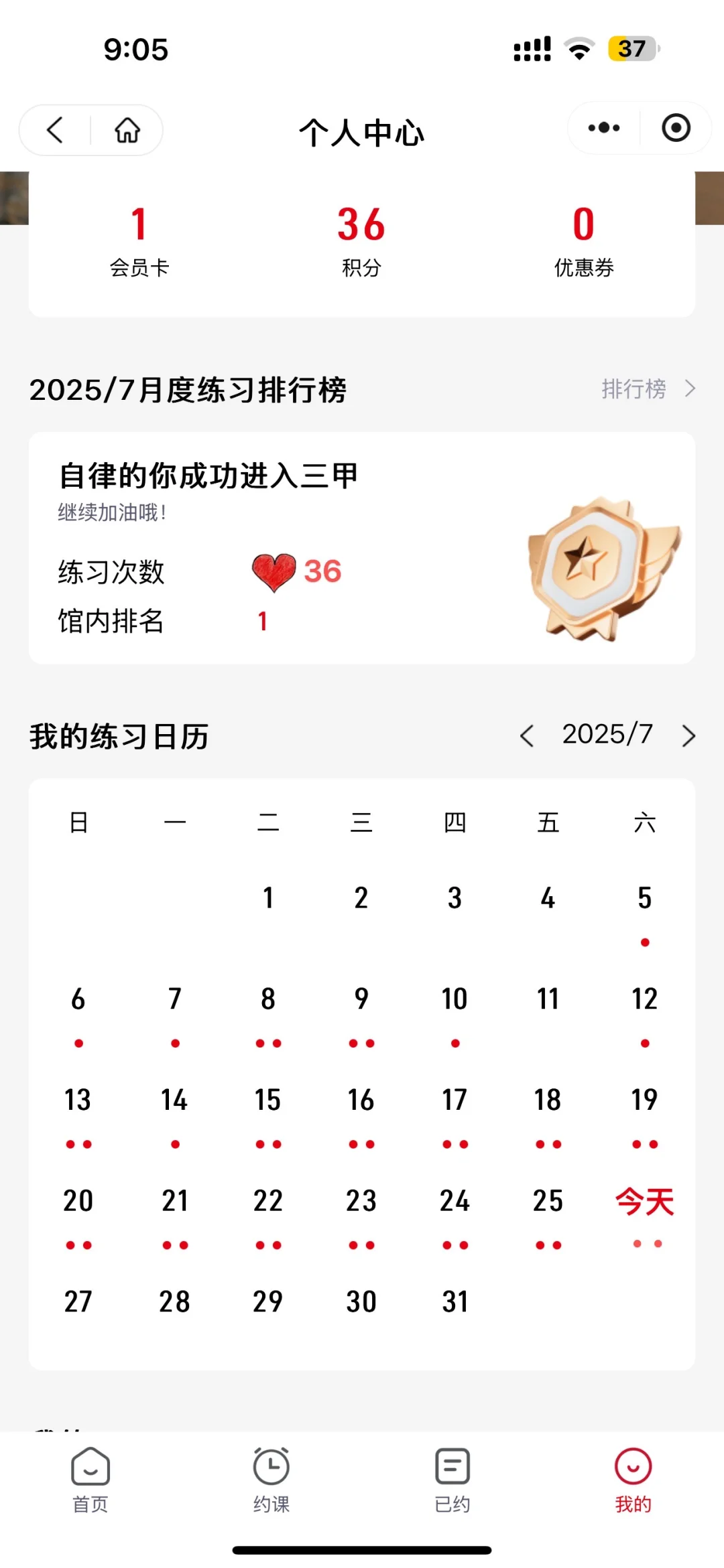 今日消耗1200千卡！