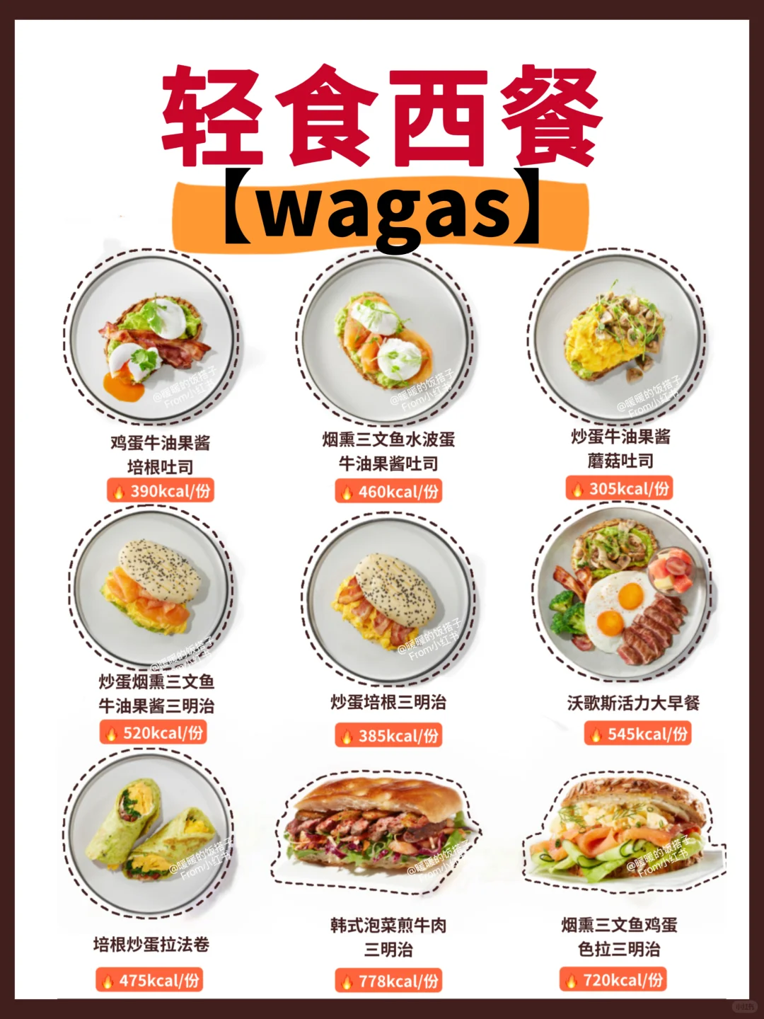 Wagas 热量🔥轻食点错=胖‼️速看