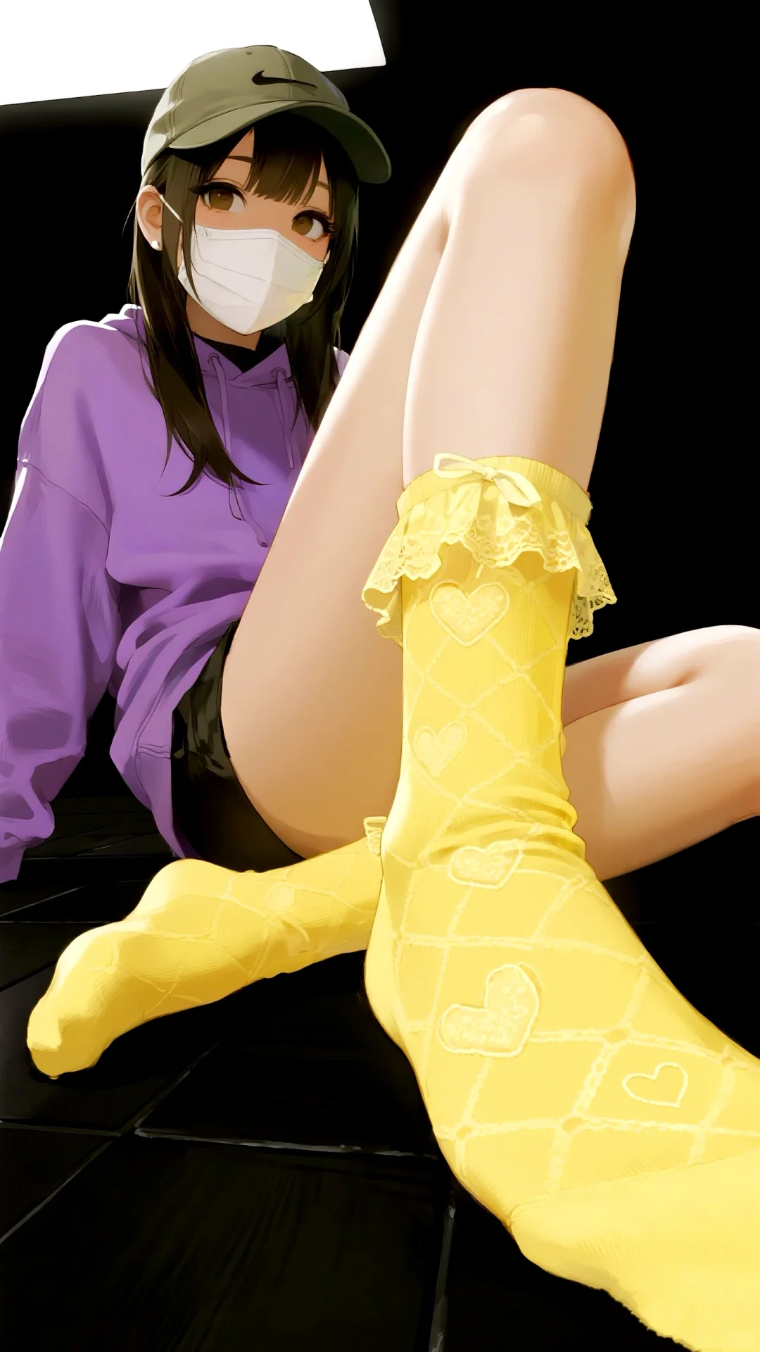 穿亮色袜子的女孩！