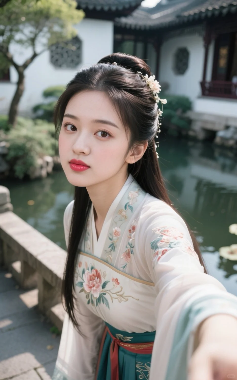 她真的古装绝了，哇…