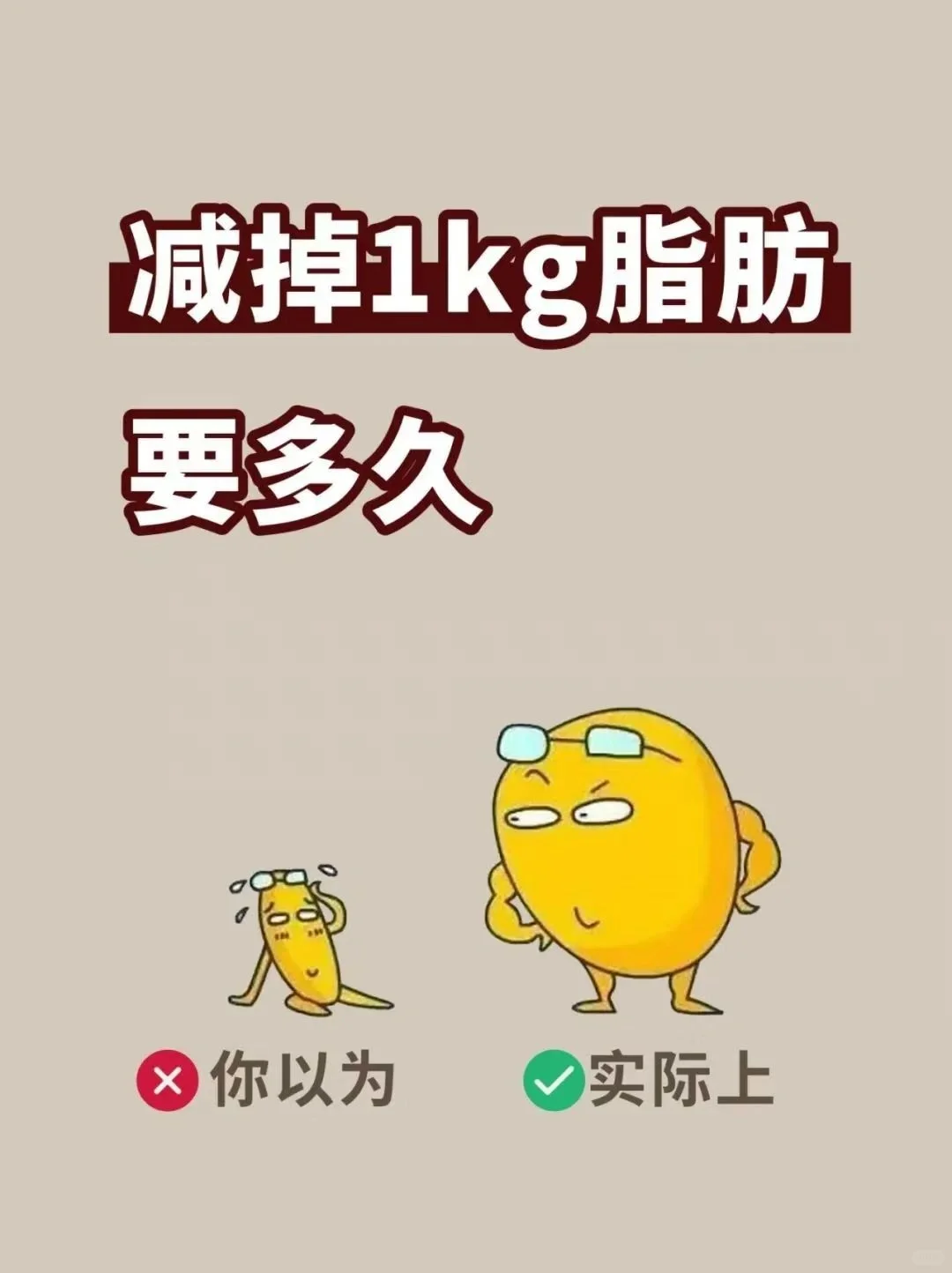 🔥【揭秘】减掉一公斤脂肪，到底要多久？