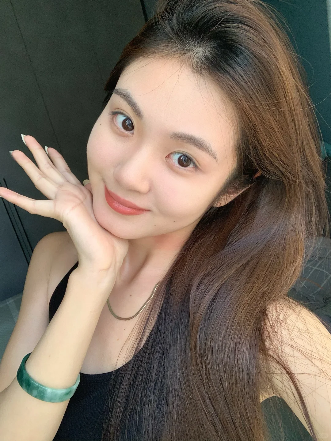 偶尔素颜