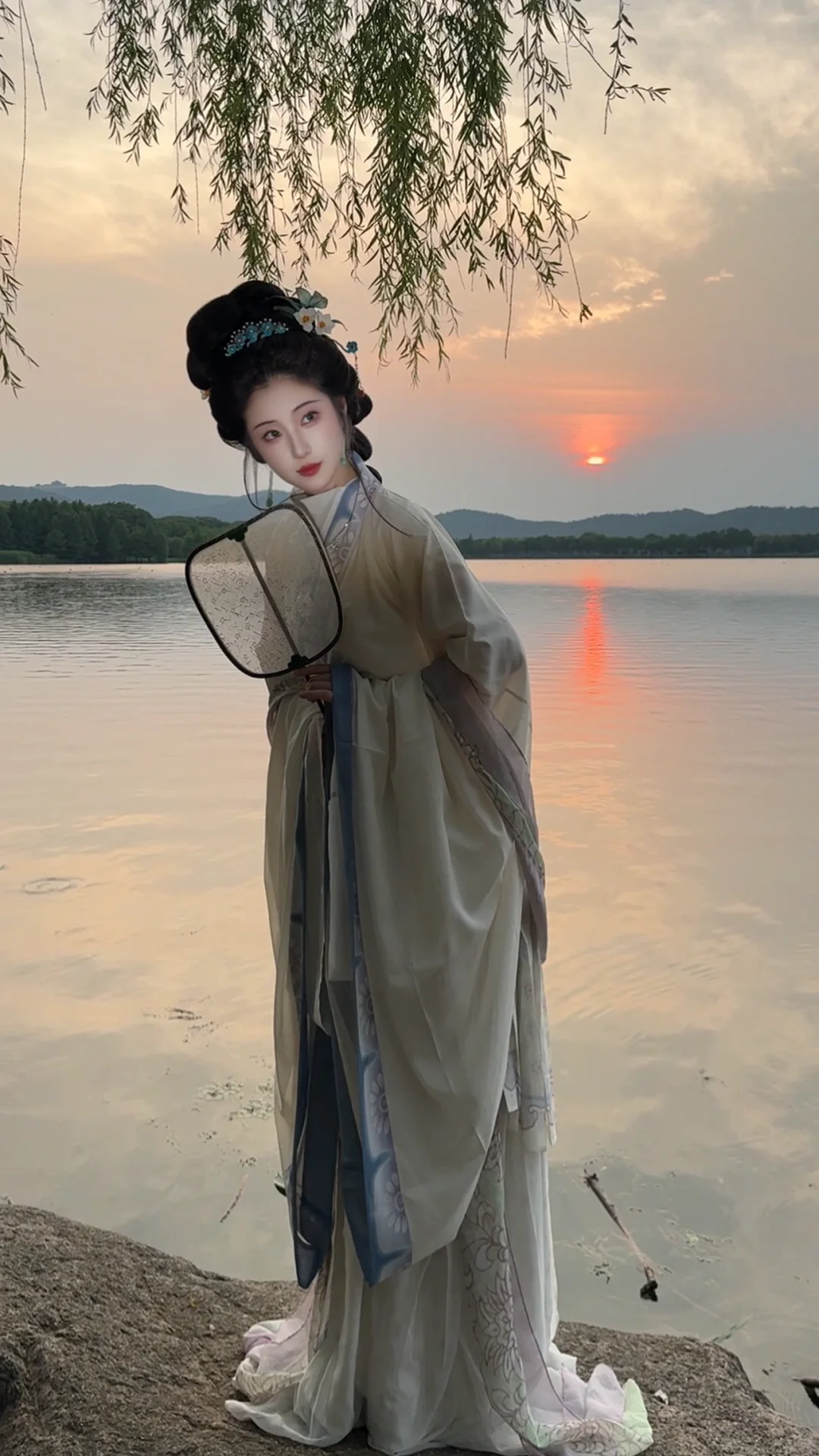 老娘与夕阳