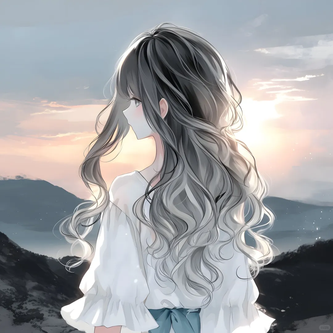 女生头像：高山