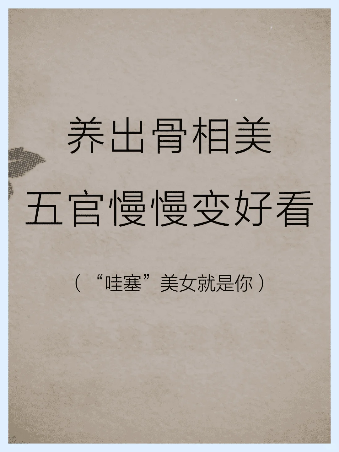 拥有完美骨相，五官愈发迷人。