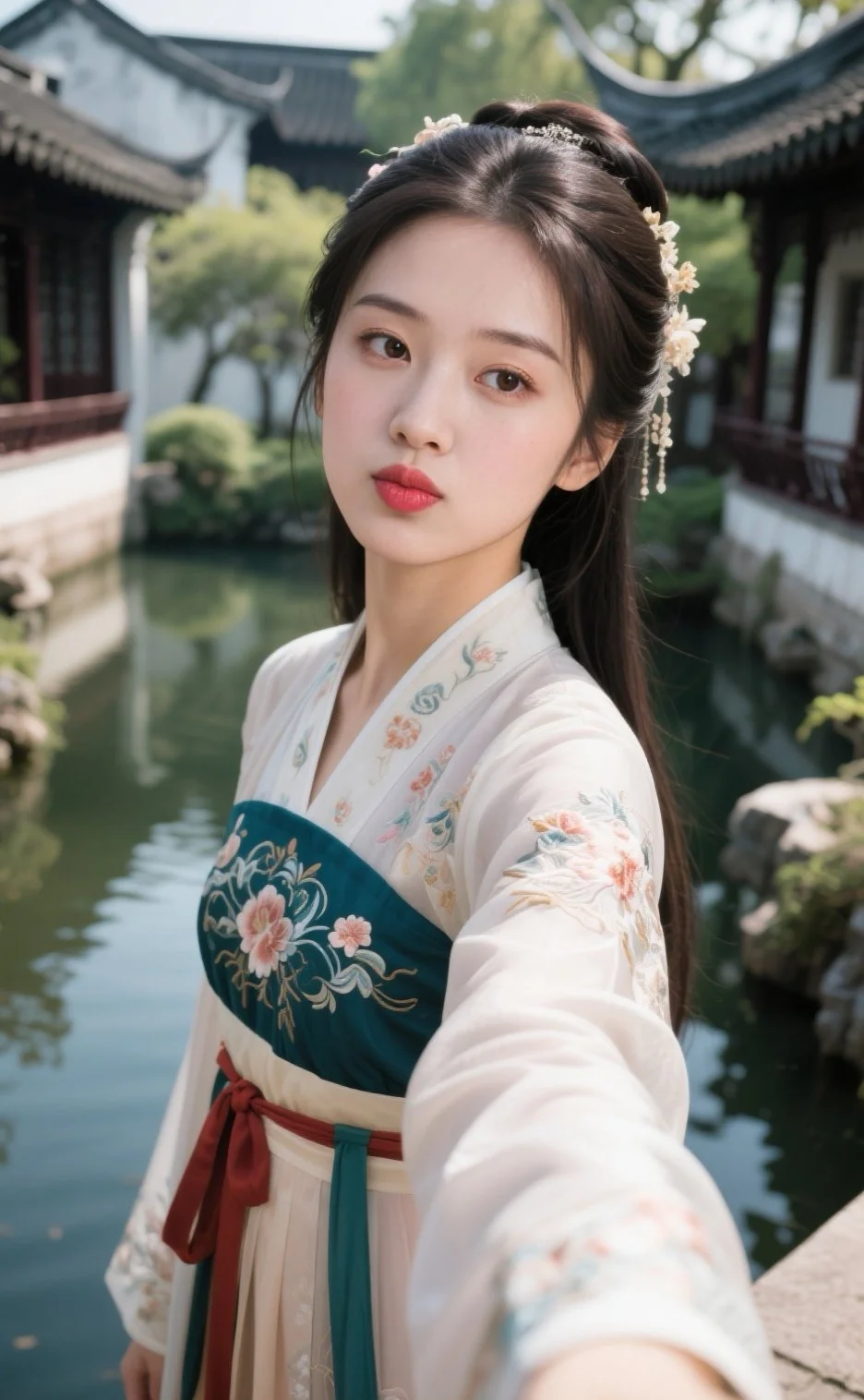 她真的古装绝了，哇…
