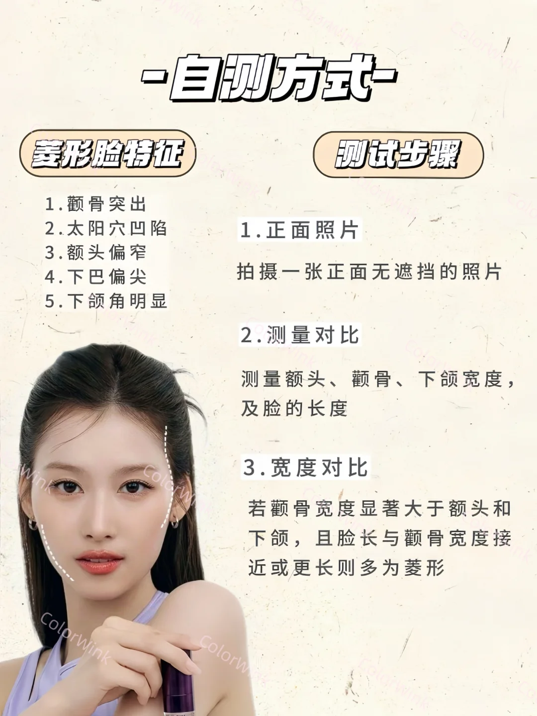 菱形脸自测指南｜不同脸型变美思路合集EP01