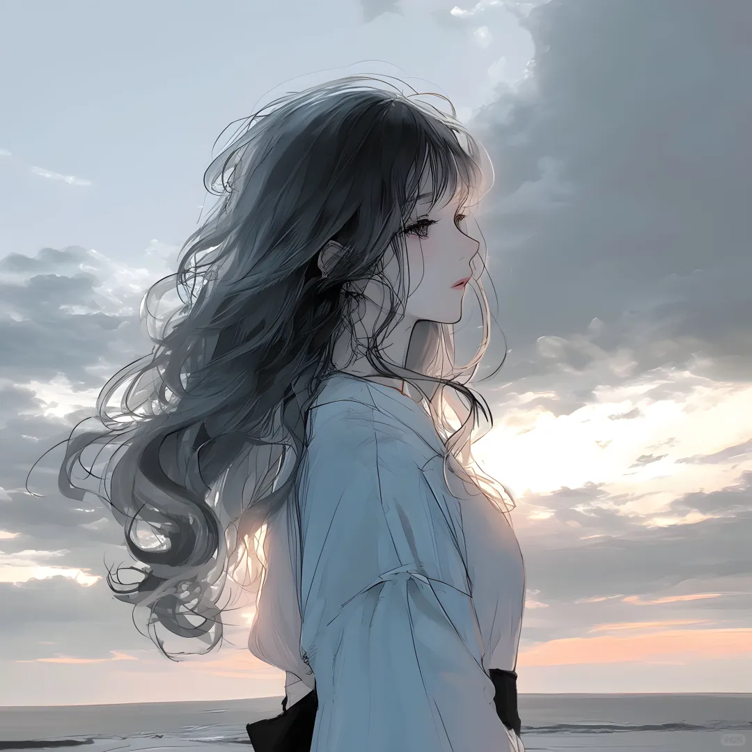 女生头像：高山
