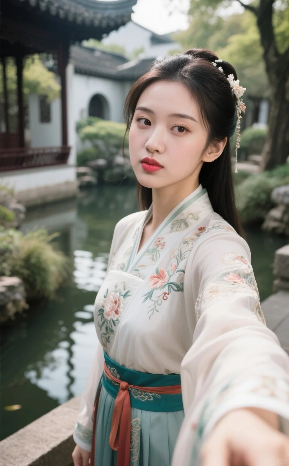 她真的古装绝了，哇…