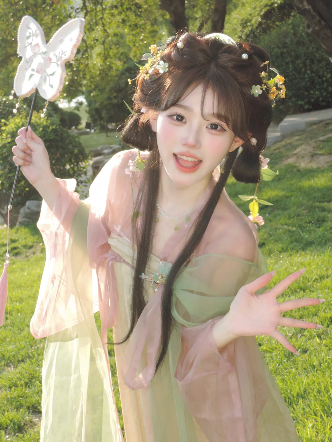 姐妹们！在西安解锁了超可爱的小唐风写真