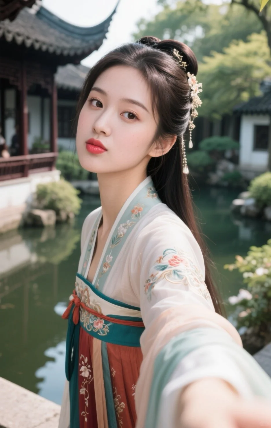她真的古装绝了，哇…