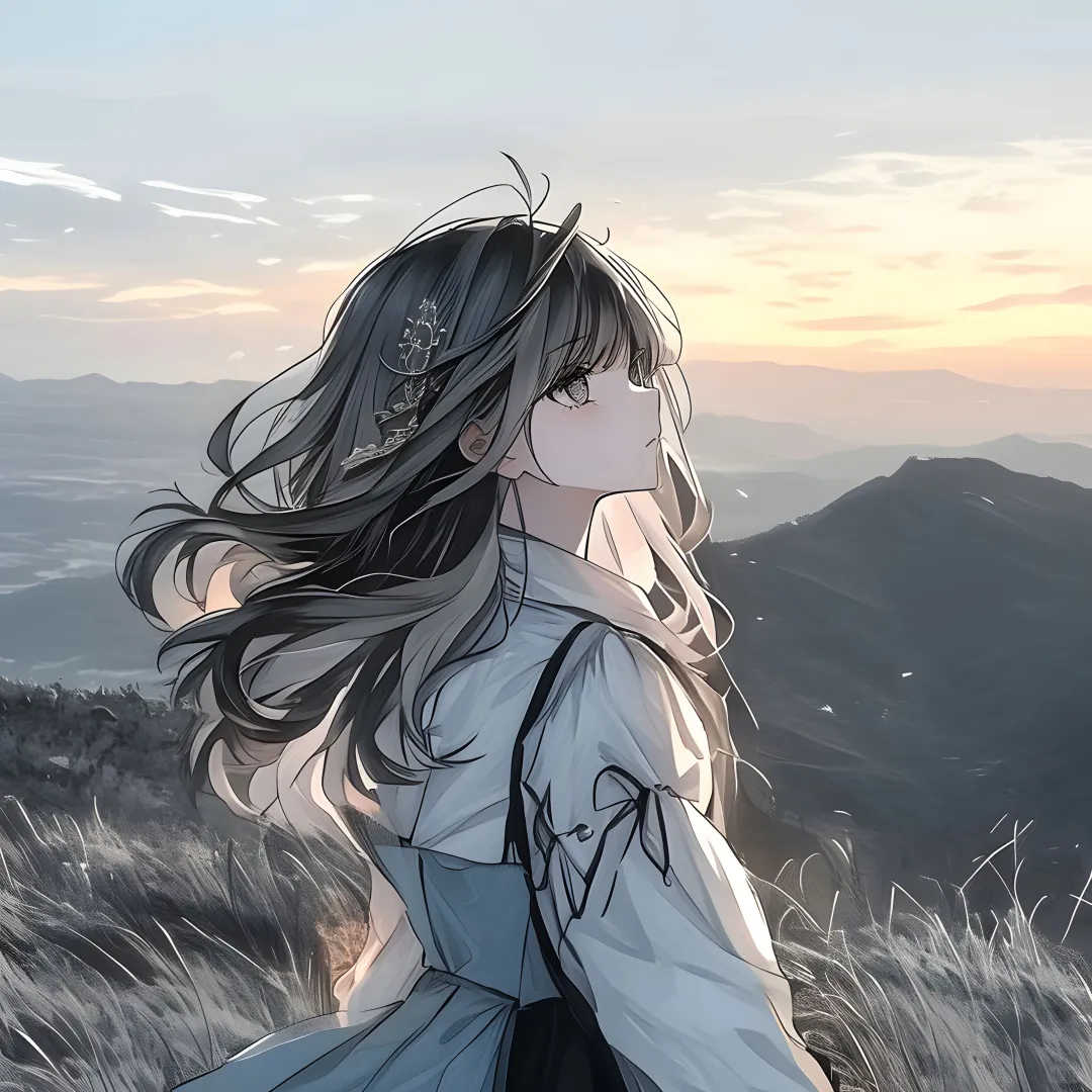女生头像：高山