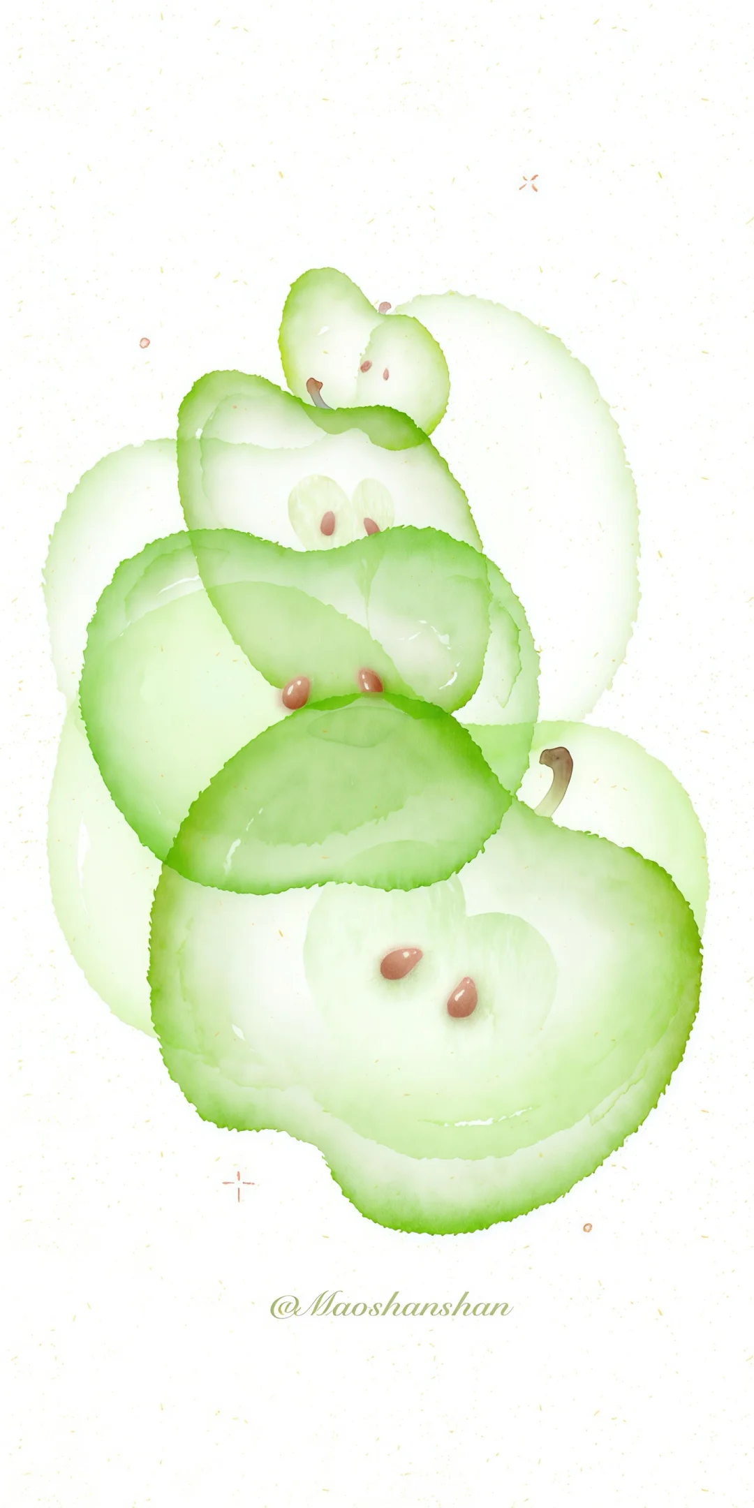 𝐒𝐇𝐀𝐑𝐄🌿｜一期🍏绿苹果壁纸