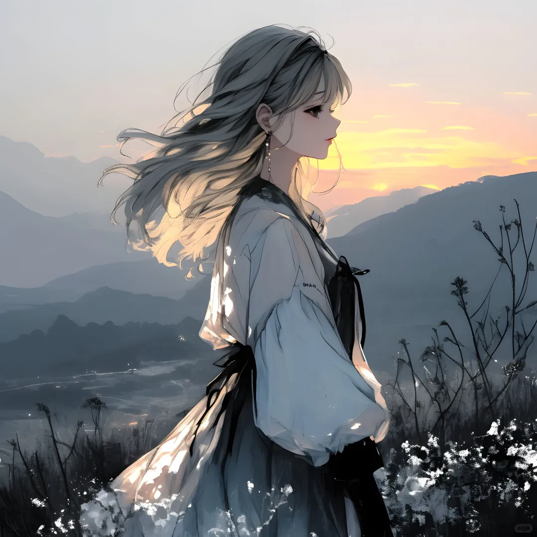 女生头像：高山