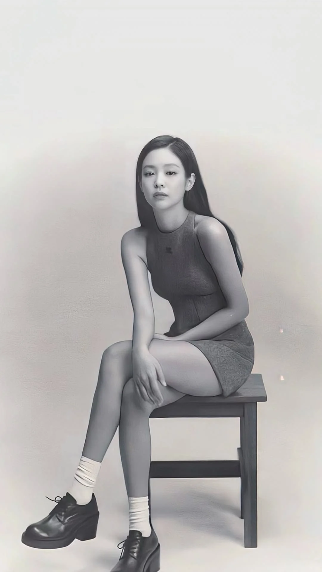 jennie黑白壁纸
