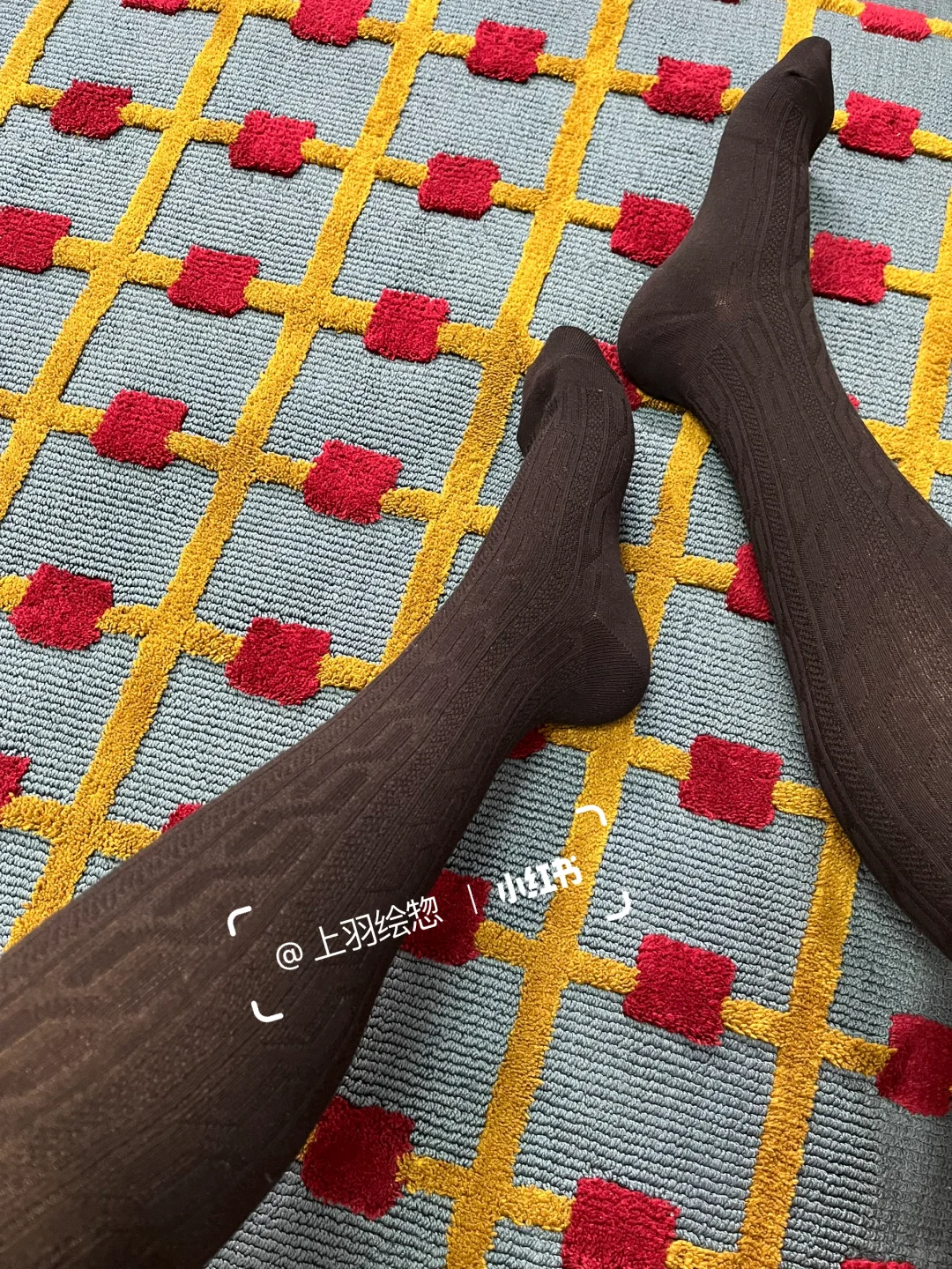 黑色学院风过膝小腿袜🧦