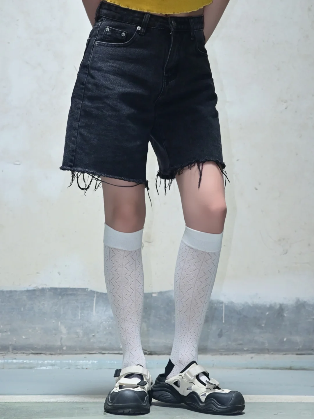 四色心动网眼长筒袜🧦｜撞色穿搭小心机！