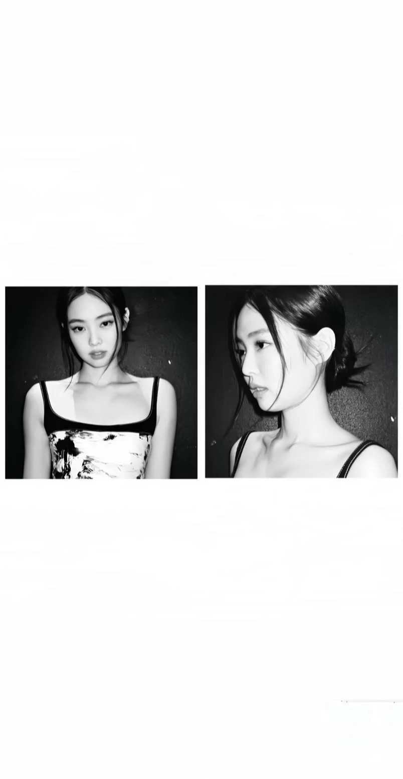 jennie黑白壁纸