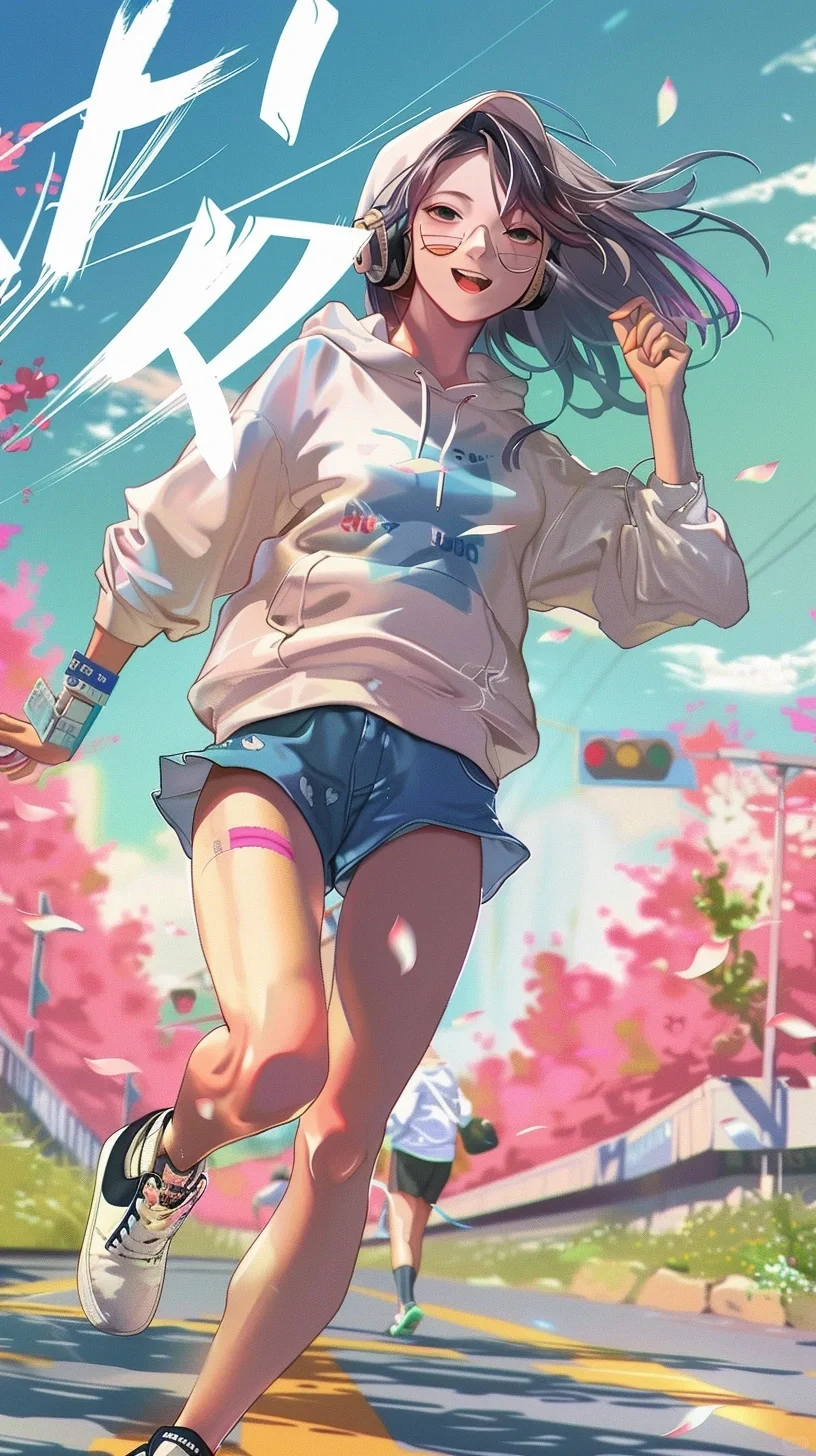 AI漫画系列｜活力少女