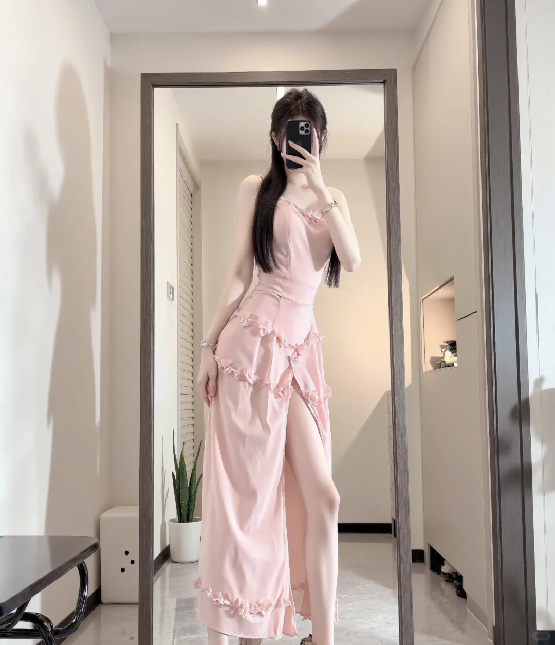 温柔夏日穿搭🌸甜美减龄粉色套装来啦！