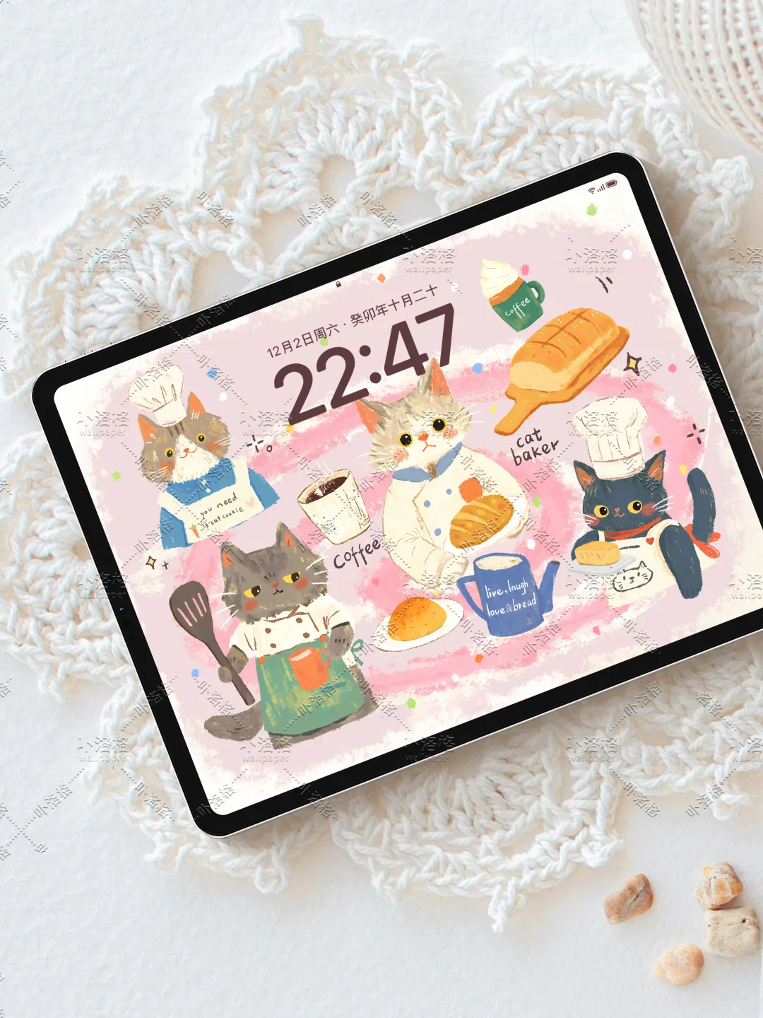 小猫烘焙师｜iPad壁纸✨