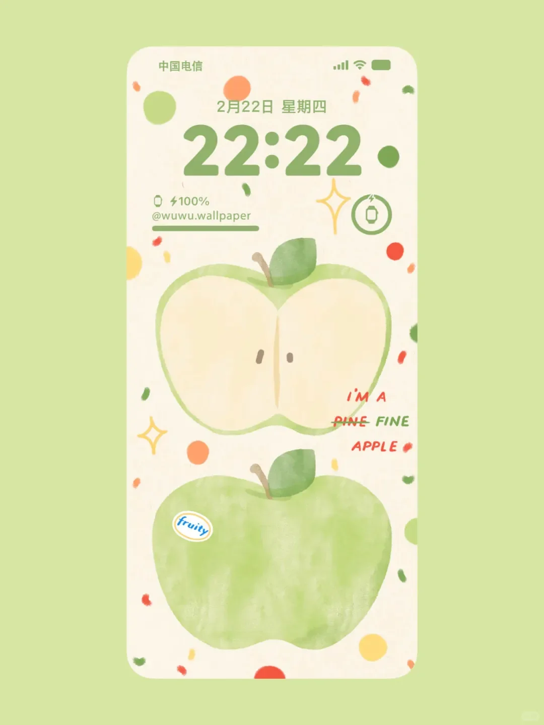青苹果&红苹果 🍏🍎 手机壁纸#小众壁纸