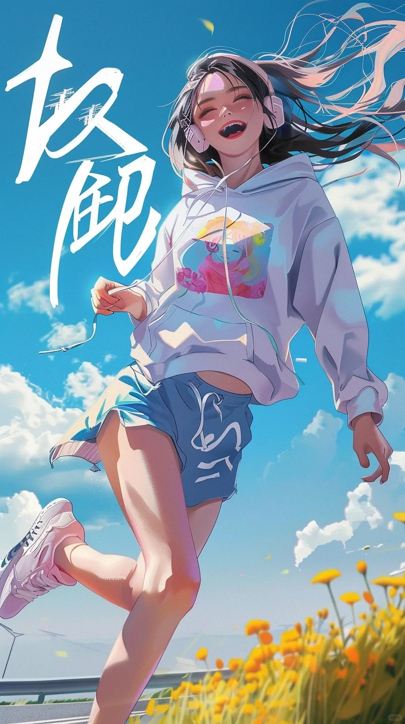 AI漫画系列｜活力少女