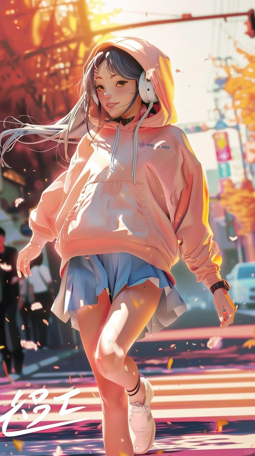 AI漫画系列｜活力少女