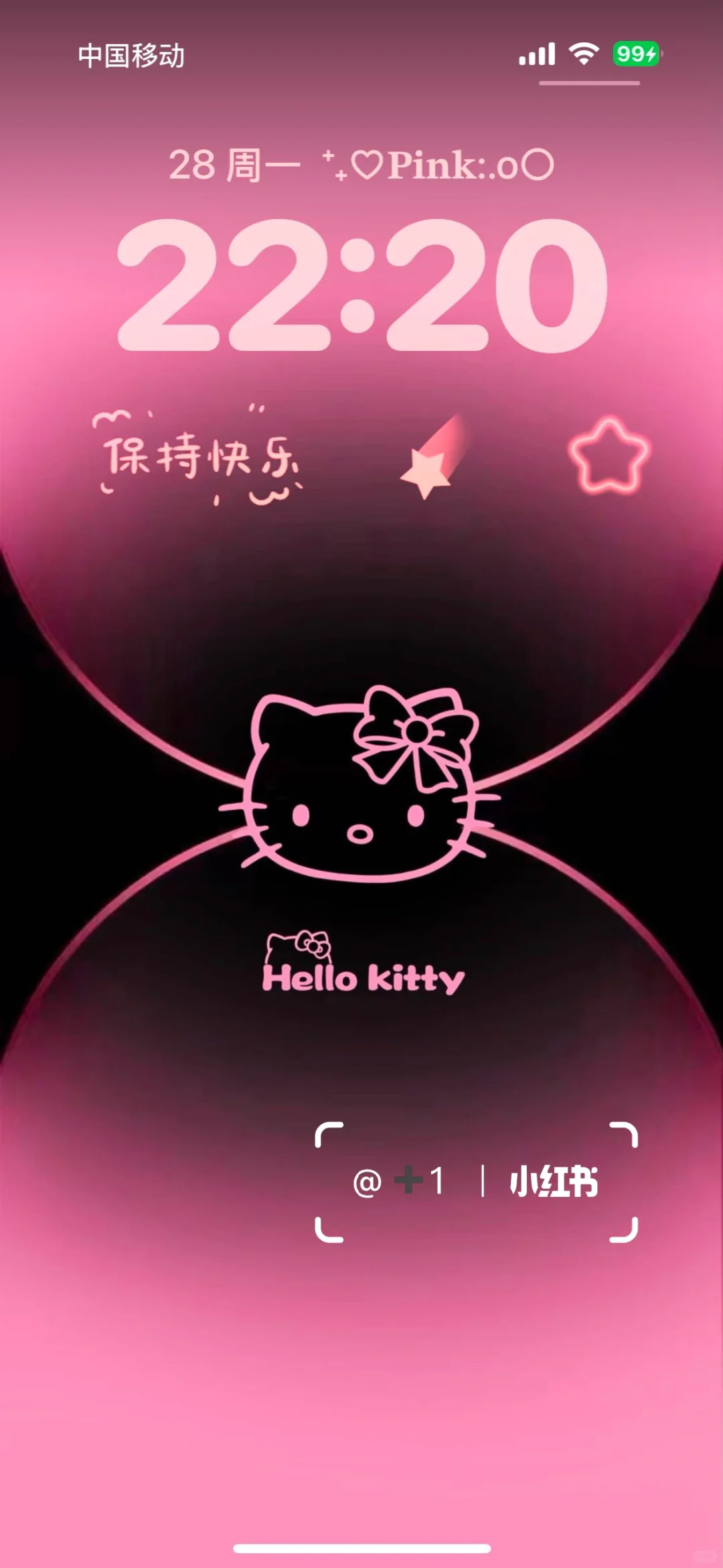 小众壁纸｜Hello Kitty粉太爱了～