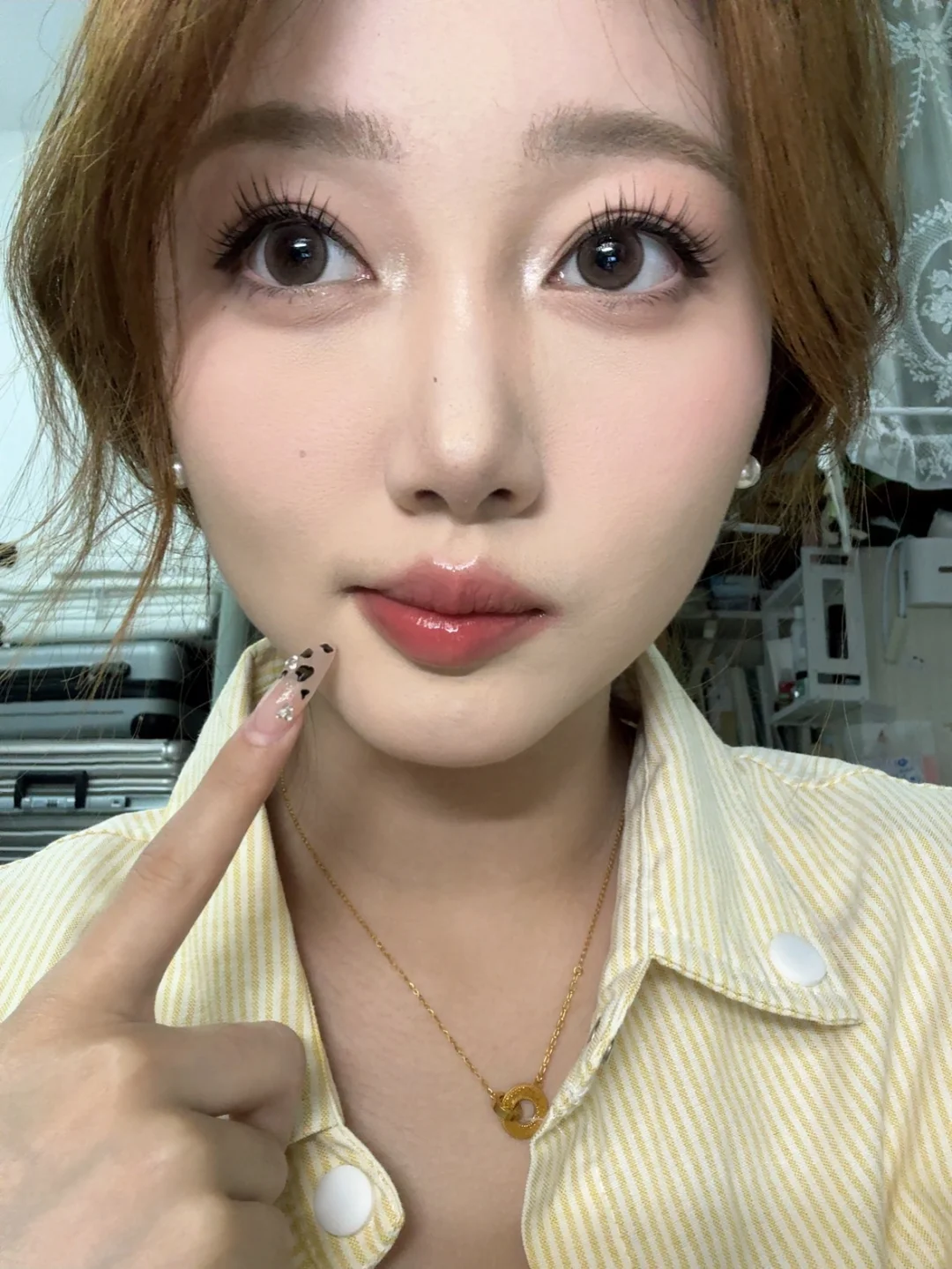 好喜欢怼脸拍的这个妆！