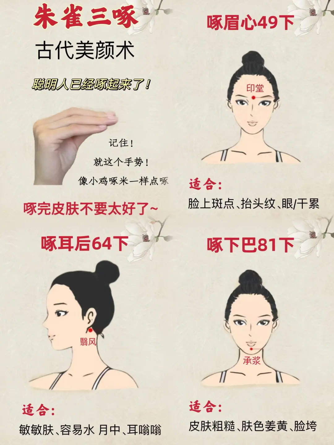 每天朱雀三啄100下，我的斑没了