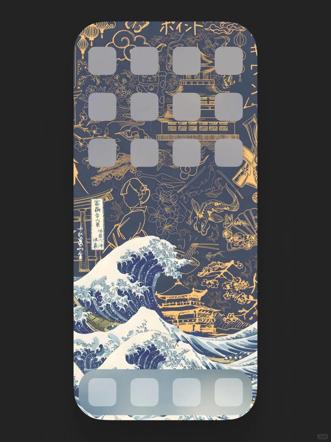 神奈川冲·浪里｜鎏金壁纸名画壁纸#神奈川冲