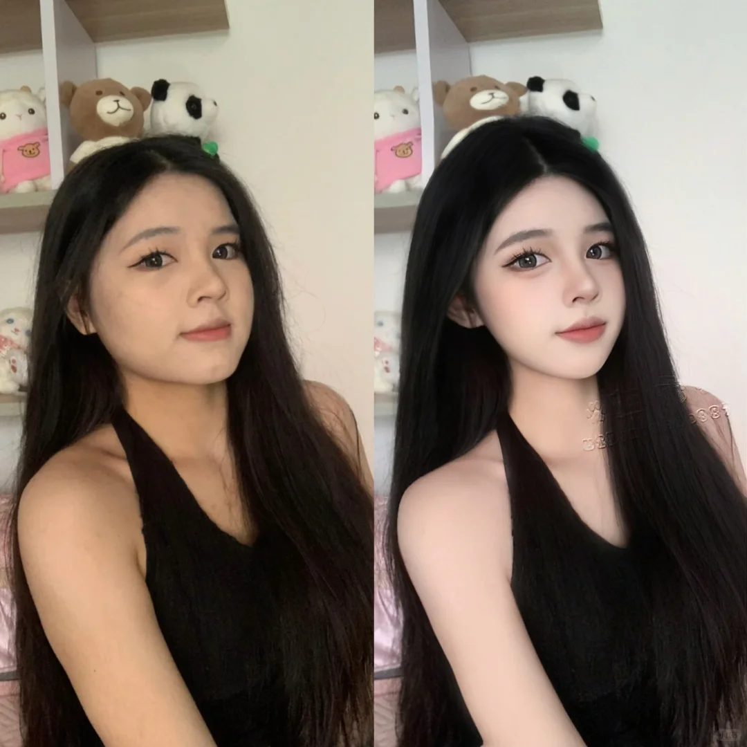 保持美丽的秘诀 之前是早睡 现在是修图