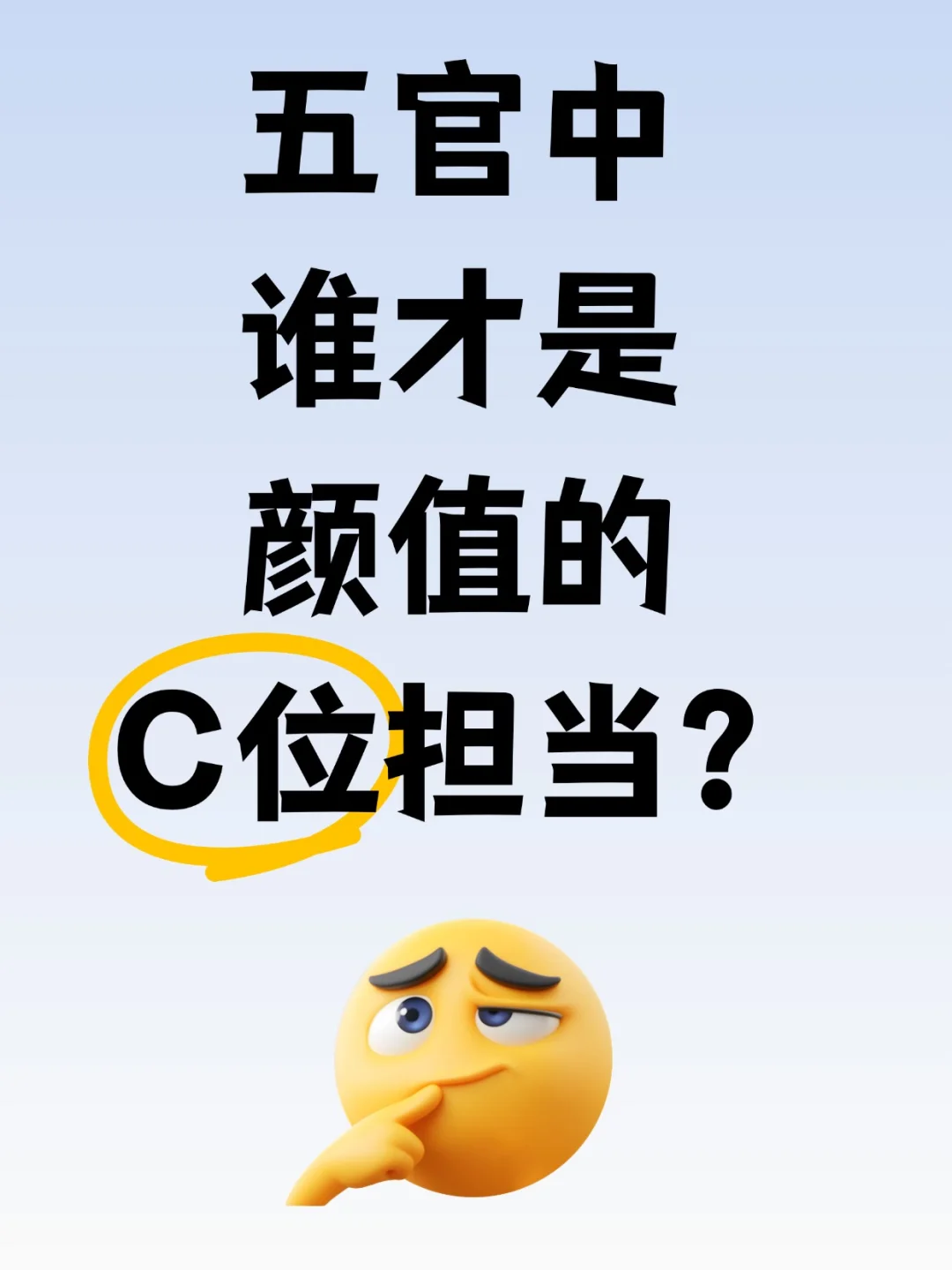 五官中谁才是颜值的C位担当？
