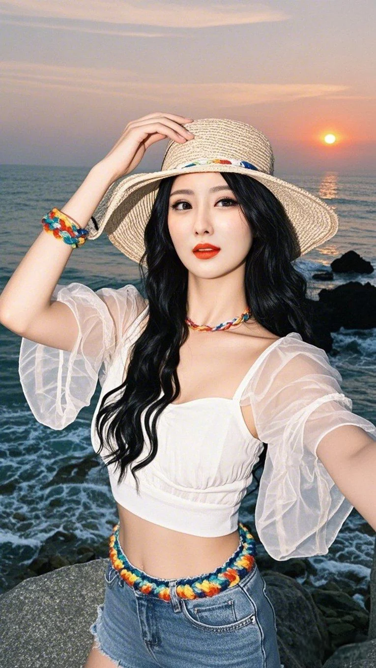 自由如海,自拍如画