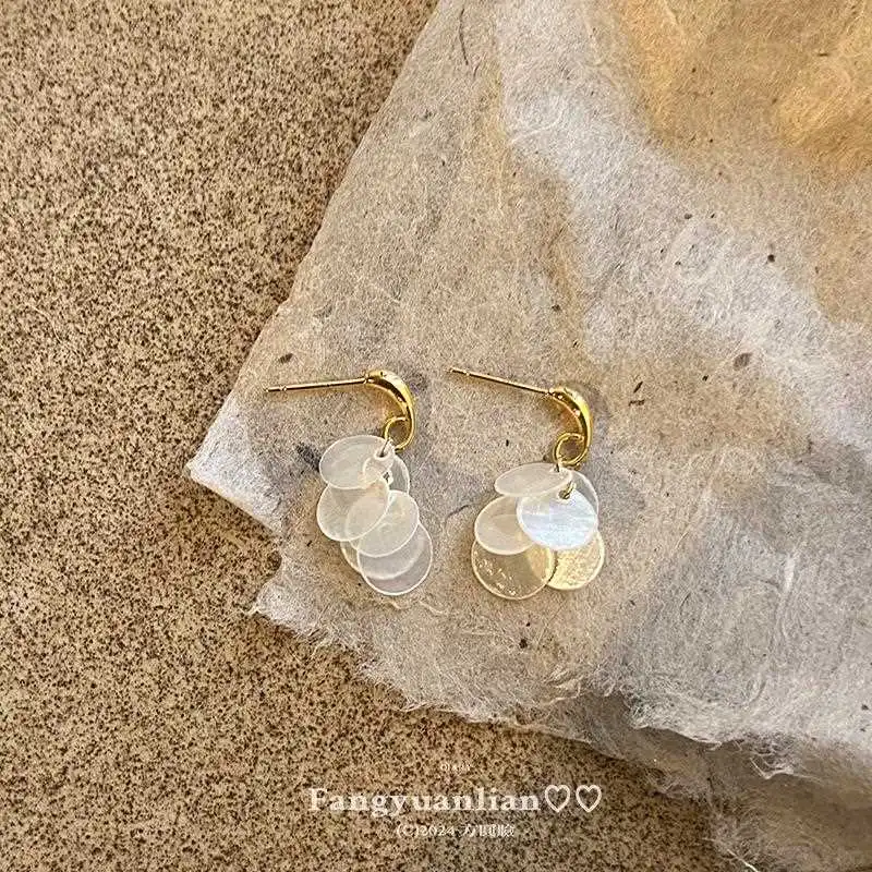 方圆脸天菜！温柔贝壳流苏耳饰美到心颤💫
